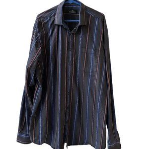 BUGATCHI Men’s Long Sleeve Dress Shirt, Size XXLT.